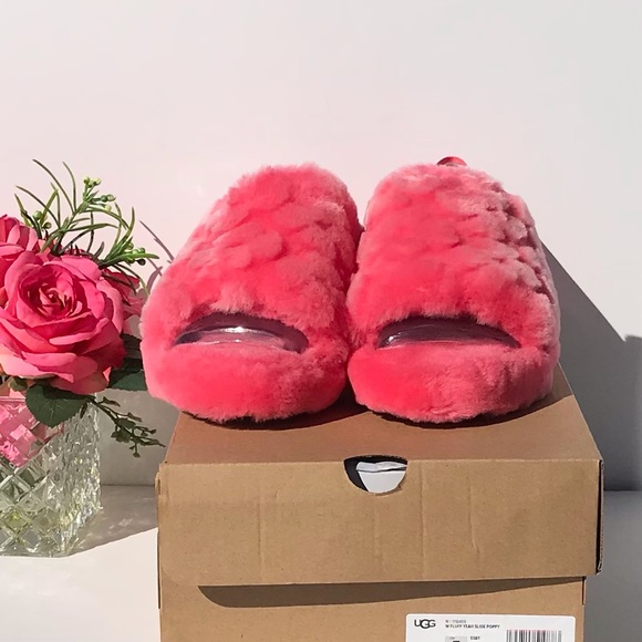 UGG Fluff Yeah Slide Poppy - Picture 7 of 9